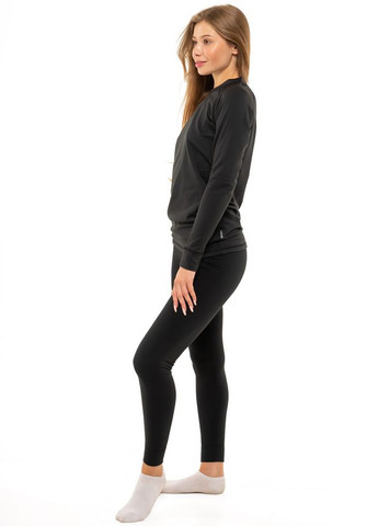 Женская термокофта с пониженной горловиной Черная ThermoX Alpina (263510709)