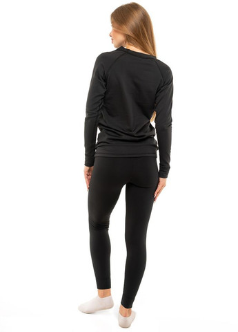 Женская термокофта с пониженной горловиной Черная ThermoX Alpina (263510709)