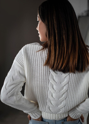 Белый демисезонный свитер "ева" Anika