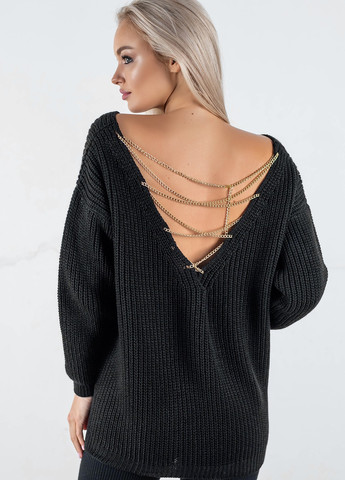 Черный демисезонный свитер "кайли" Anika