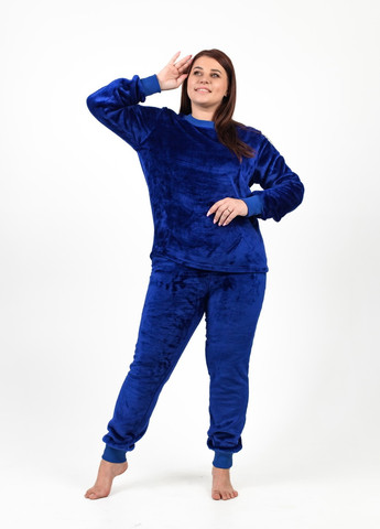 Темно-синяя всесезон пижама женская тёплая NEL
