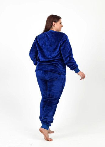 Темно-синяя всесезон пижама женская тёплая NEL