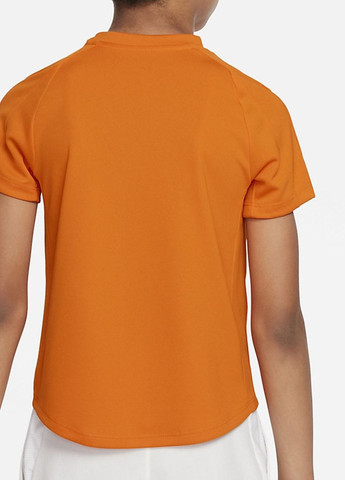 Оранжевая демисезонная футболка детская df victory ss top orange (m) Nike