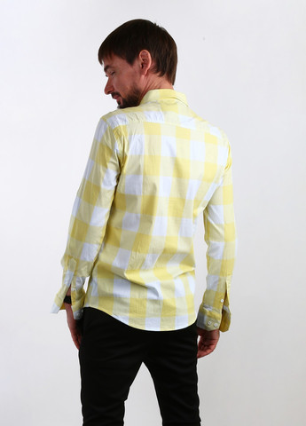 Желтая кэжуал рубашка в клетку Duran of style