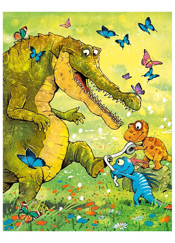 Книга "Друзья-динозаврики. Страшный крокодил" Твердый переплет Автор Ларс Меле РАНОК (263516200)