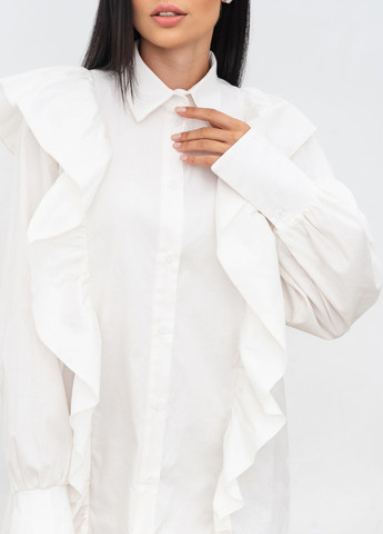 Білий повсякденний сукня-сорочка romashka Ромашка однотонна