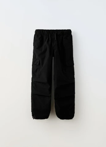 Черные повседневный демисезонные брюки Zara