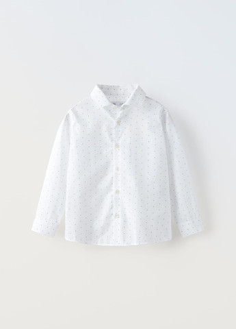 Белая праздничный рубашка Zara
