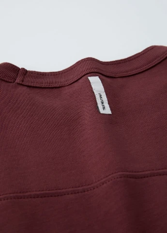 Бордовая летняя футболка Zara