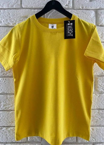 Желтая демисезонная желтая футболка базовая детская 128 TvoePolo