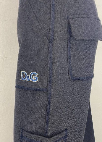 Темно-синие спортивные зимние джоггеры брюки Dolce & Gabbana