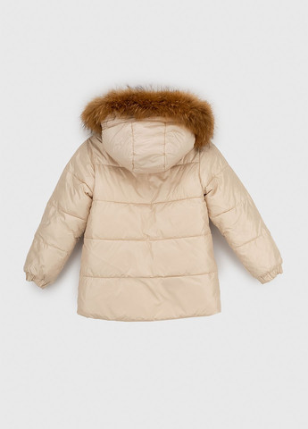 Бежевая зимняя куртка Feiying