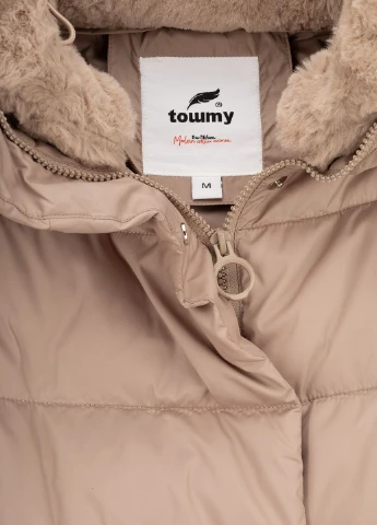 Темно-бежева зимня куртка Towmy