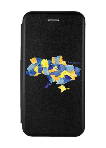 Чохол-книжка з малюнком для Xiaomi Redmi Note 9/10X Чорний :: Карта України (принт 261) Creative (263697332)