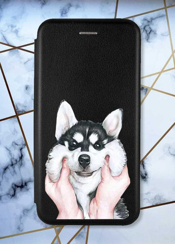 Чехол-книжка с рисунком для Samsung Galaxy A14 5G Черный :: Мордочка (принт 121) Creative (263699112)