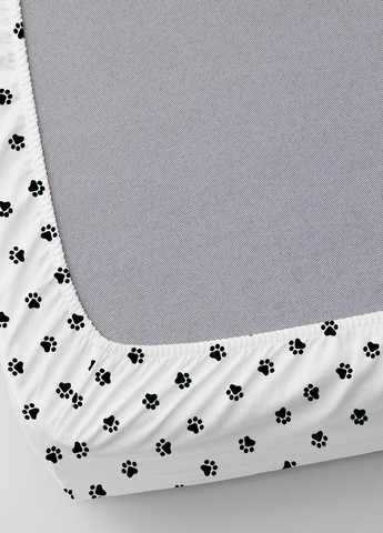 Набір простирадло на резинці 60х120 LIGHT BLUE PAWS (4822052086704) Cosas (263694750)