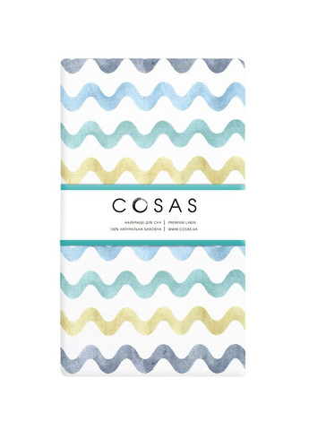 Простирадло на резинці в дитяче ліжечко 60х120 COLOR WAVE (4822052074411) Cosas (263694988)