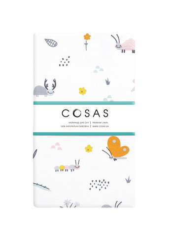 Простирадло на резинці в дитяче ліжечко 60х120 BEES (4822052086018) Cosas (263694920)