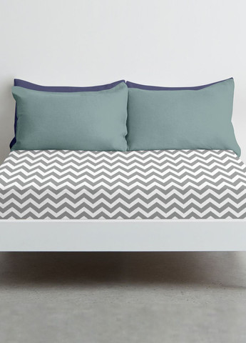 Простынь на резинке 80х160 GREY ZIGZAG (4822052089057) Cosas (263694797)