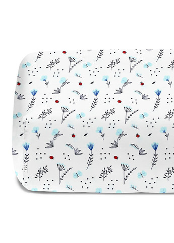 Простирадло на резинці 90х200 BLUE WILDFLOWERS (4822052097830) Cosas (263694691)