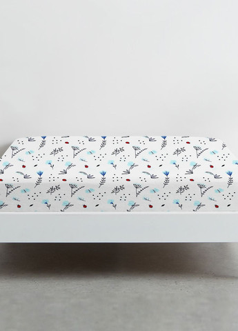 Простирадло на резинці 90х200 BLUE WILDFLOWERS (4822052097830) Cosas (263694691)