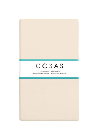 Простирадло на резинці 180х200 Cosasх25 BISCUIT (4822052207420) Cosas (263694679)