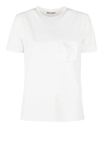 Белая летняя женская белая футболка с коротким рукавом Monte Cervino