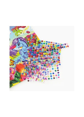 Мозаика из кристаллов Crystal mosaic kids Пони CRMk-01-01 Danko Toys (263930578)