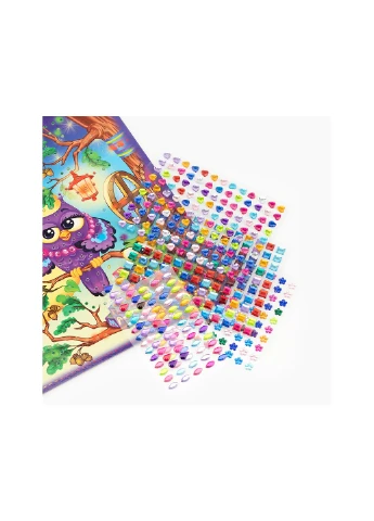 Мозаика из кристаллов Crystal mosaic kids Совы CRMk-01-10 Danko Toys (263930596)