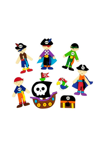 Развивающий набор 3D-аппликации Пираты Апли Капли 3D-05 No Brand (263930201)