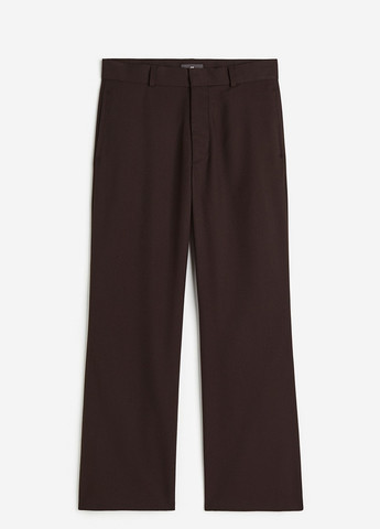 Темно-коричневые демисезонные брюки H&M