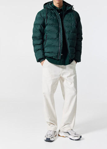 Темно-зеленая зимняя куртка H&M