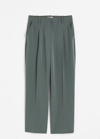Темно-бирюзовые демисезонные брюки H&M