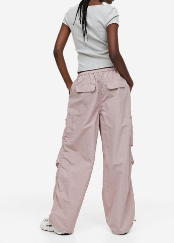 Пудровые демисезонные брюки H&M