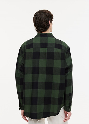Темно-зеленая рубашка H&M