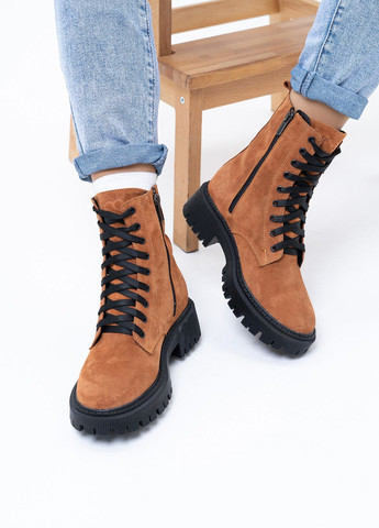 Зимние ботинки ISSA PLUS со шнуровкой из натуральной замши