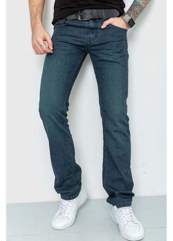 Темно-синие демисезонные прямые джинсы RELUCKY