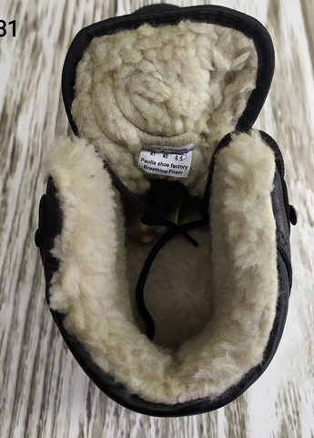 Коричневые зимние ботинки мужские зимние на шнурках Paolla