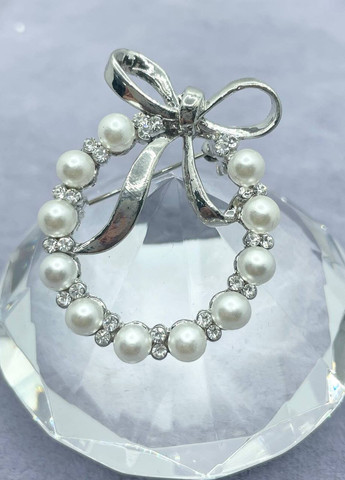 Брошка металлическая с бантиком No Brand (263948303)