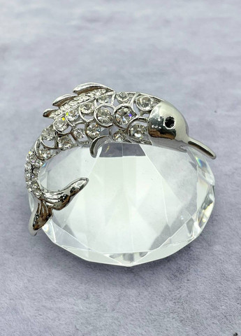 Брошка металлическая дельфин No Brand (263948359)