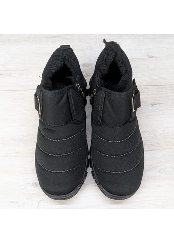 Черные зимние ботинки мужские зимние с липучкой на меху Dago