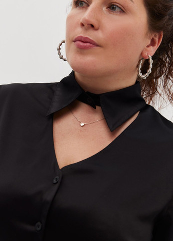 Черная демисезонная блуза aila Garne