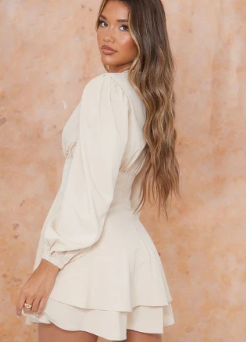 Бежева сукня PrettyLittleThing