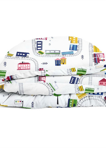 Підліткова постіль з простирадлом на резинці RAILWAY (4822052090510) Cosas (264189193)