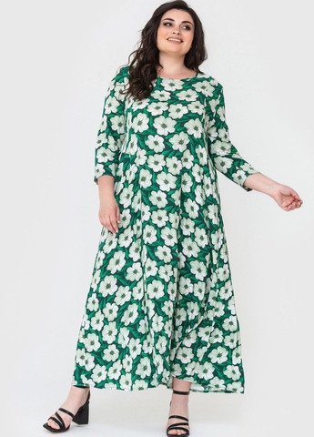 Зеленое кэжуал платье briana Garne однотонное