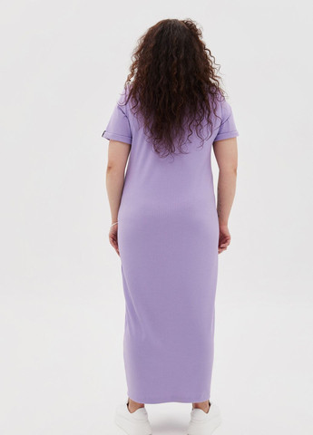 Фиолетовое кэжуал платье gynar Garne однотонное