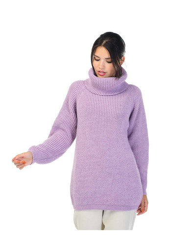 Сиреневый демисезонный свитер SVTR