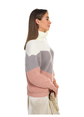 Пудровый демисезонный свитер SVTR
