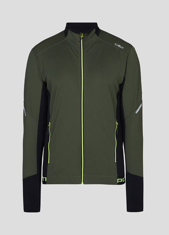 Зеленая демисезонная темно-зеленая куртка man jacket hybrid CMP