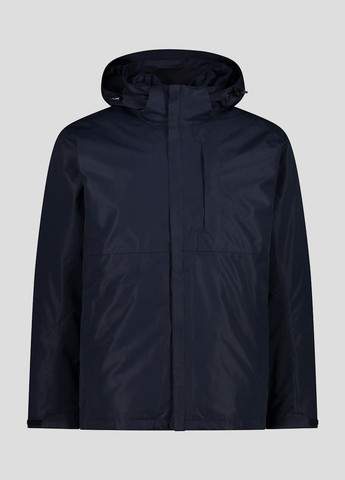 Темно-синяя демисезонная мужская темно-синяя куртка man jacket zip hood detachable CMP